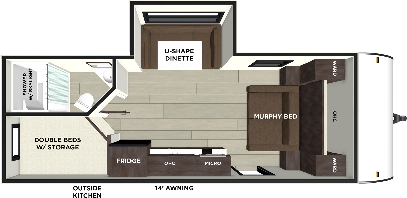 Evo 178BHS Floorplan